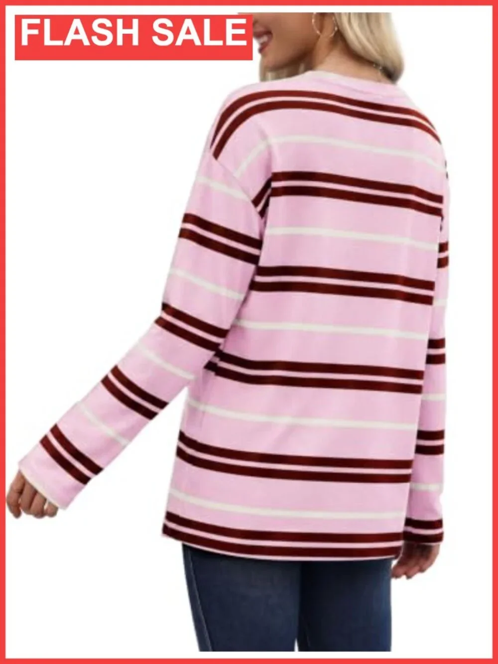 N/A oversized striped